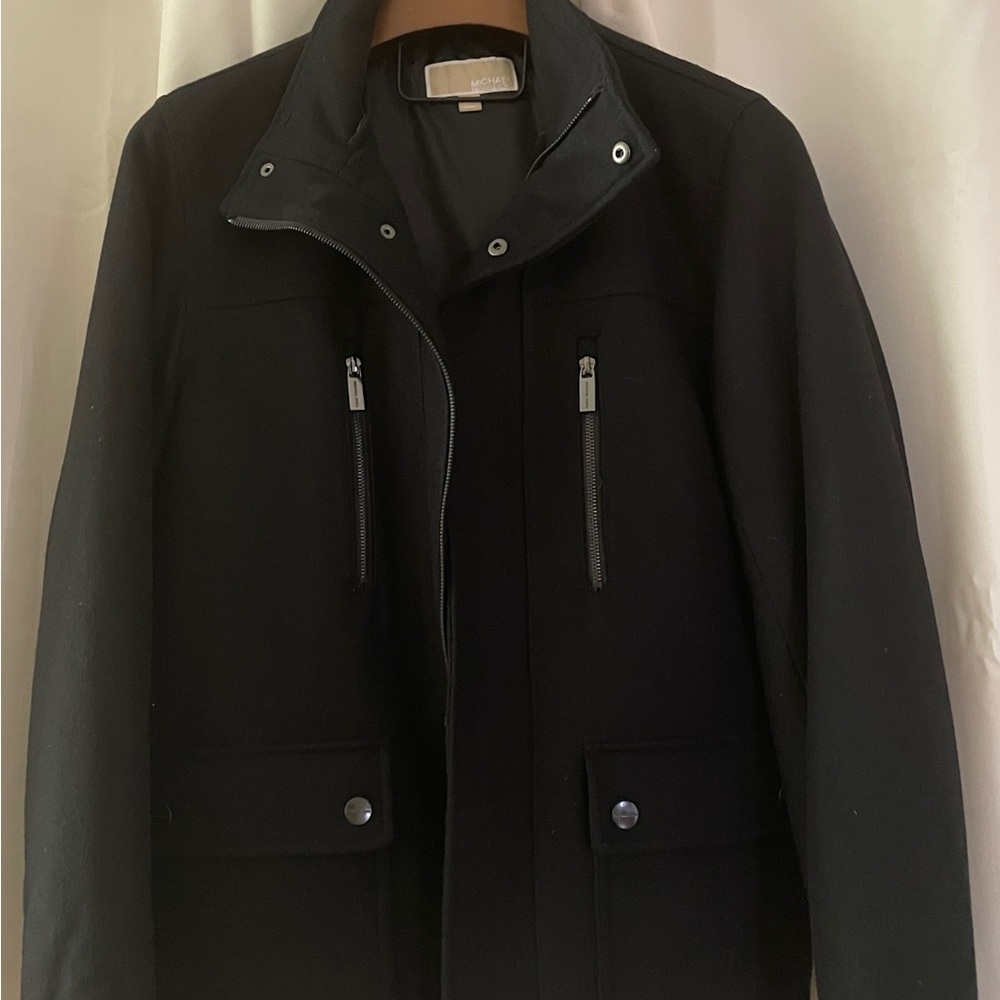 Michael Kors Black Military Field Jacket